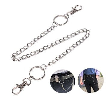 Punk Hip-hop Trendy Belt Key Chain Waist Pants Chain Men Woman Jeans Long Metal Clothing Accessories Jewelry 8 Styles
