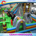 new design 12x8m inflatable dinosaur park fun city kids party inflatable bouncer house bouncing castle with slide