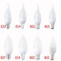 10PC LED Filament Chip E14/E27 220V Dimmable Edison Candle Light Bulb 3W Replace 1 Incandescent Lamp Lighting