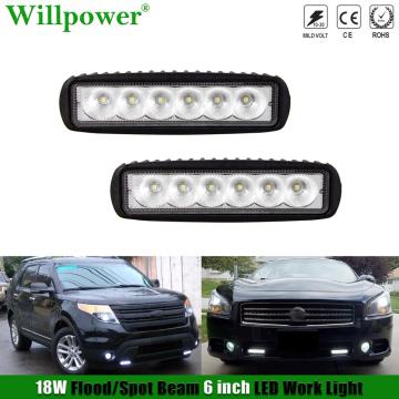 2pcs 4x4 Truck Car LED Pods Fog Light 18W 6