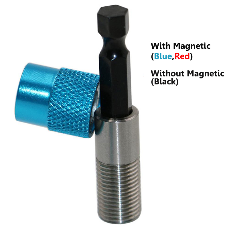 2/1Pcs Magnetic Screw Bit Holder Adjustable Quick Release 0.27 1/4" Hex Shank Screwdriver Magnet Drywall Bit Holder Drill Tools
