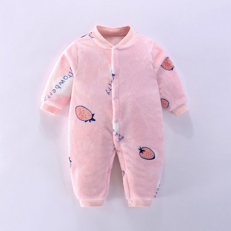 2020 New Cute BABY Newborn Baby Boy Girl Clothes Long Sleeve Hoddies Bear Zipper Baby Romper Clothes Autumn Winter Wear 0-18M