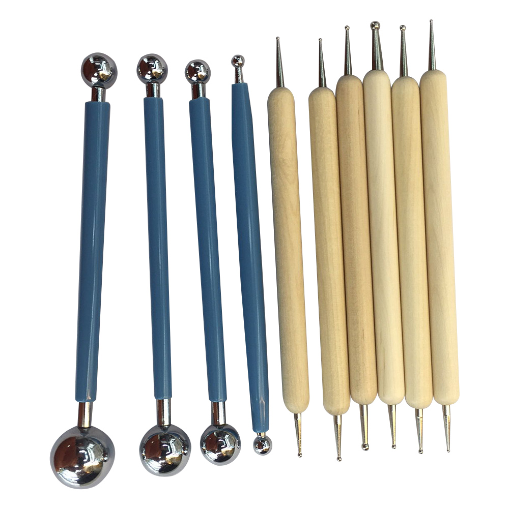 SZS Hot 10 Piece Dotting Tools Ball Styluses for Mandala Rock Painting, Pottery Clay Craft, Embossing Art