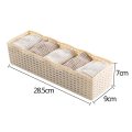 5 Grids Wardrobe Storage Box Basket Socks Bra Underwear Storage Box Organizer Women Men Plastic Container Organizer