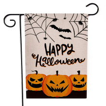 2020 New Halloween Garden Flag Pumpkin Ghost Spider Web Bat Castle Print Vertical Seasonal Outdoor Flag Hanging Decor for Yard