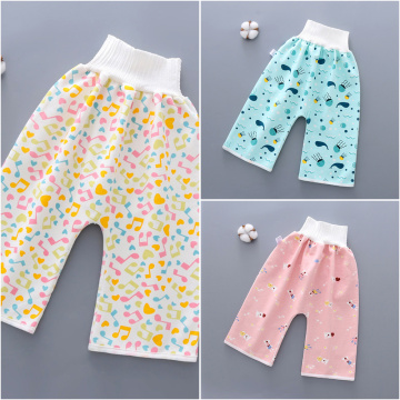 Baby diaper skirt waterproof leak-proof baby diaper training pants Prevent baby cotton washable diaper pocket