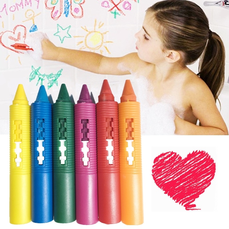 1/2/5PCS Baby Bathroom Crayons Washed Color Creative Colored Graffiti Pen Painting Drawing Supplies Shower Bath Toys for Kids