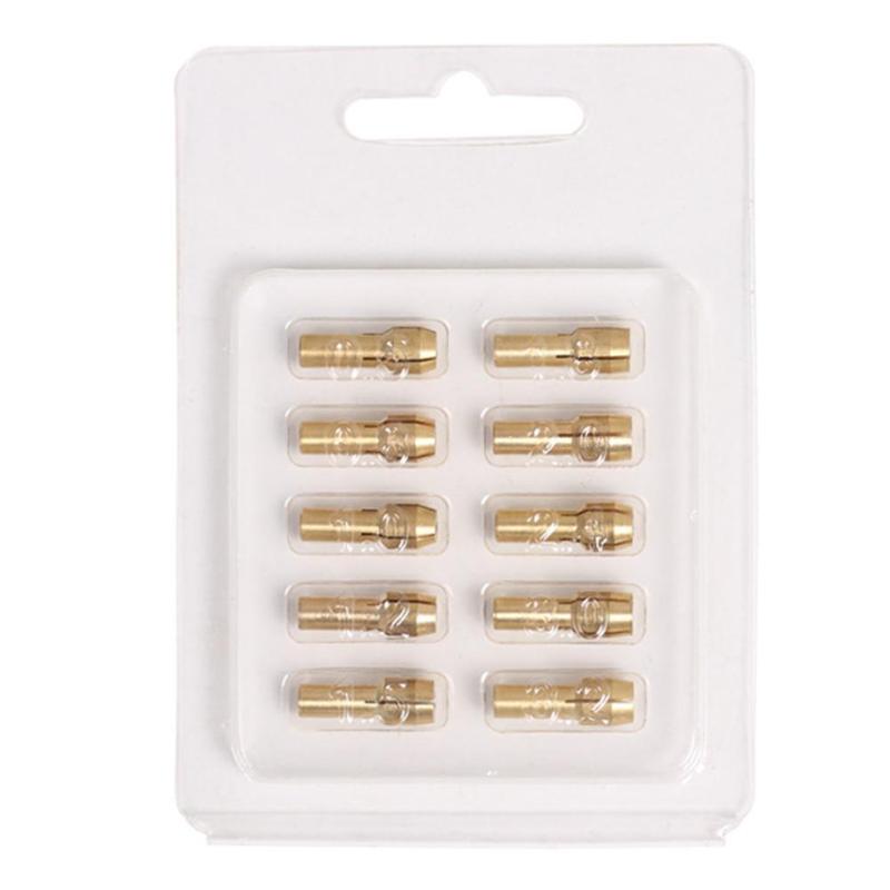 10pcs Mini Brass Copper Collets Chucks for Twist Drill Motor Shaft Grinder 0.5mm-3.2mm Quick Chuck Set