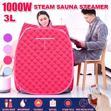 Portable Folding Steam Sauna SPA Room Tent Box With Steamer for One Person or Two People Weight Loss Full Body Slimming