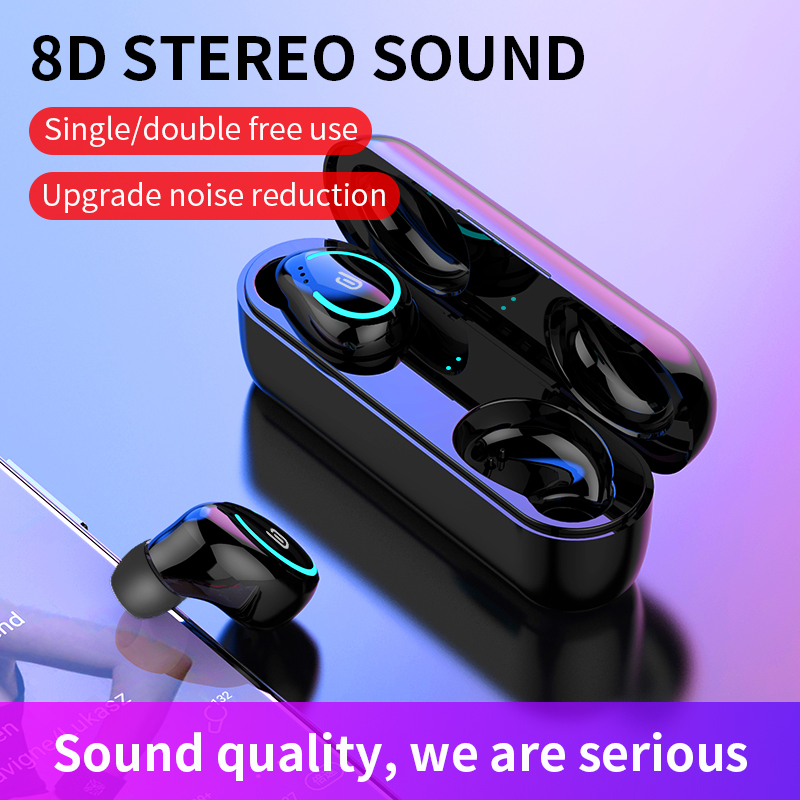 2019 Newest I8-TWS Bluetooth 5.0 Earphones TWS Wireless Stereo Headphones Handsfree Call Sports Earbuds Headset Drop Shipping