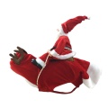 Christmas Pet Dog Clothes Santa Dog Costumes Funny Pet Outfit Riding Holiday Party Dressing Up Clothing