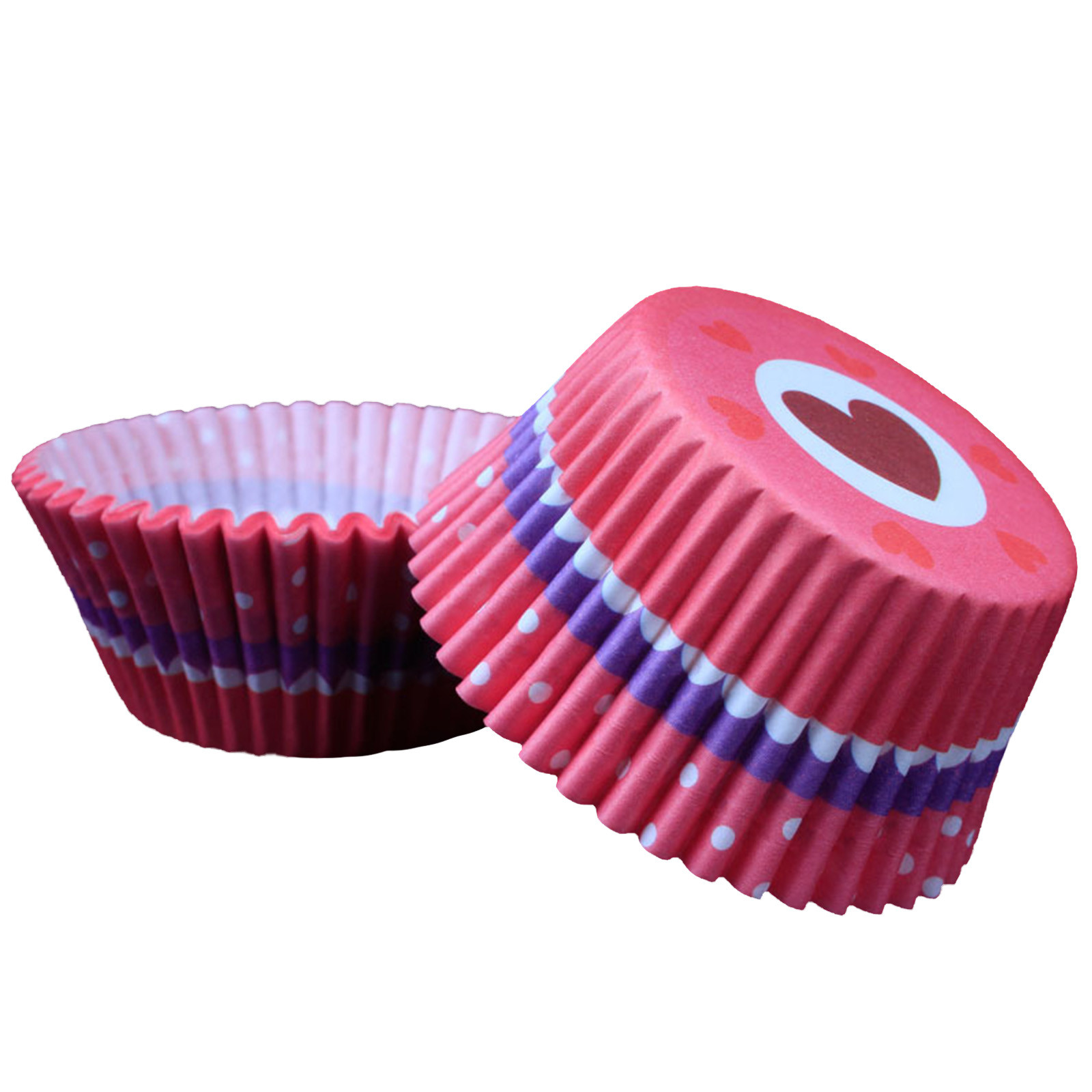 High-resistance Cupcake cup Baking Utensils Thick High Temperature Resistant rainbow paper Cake Budding PVC Paper Cup