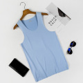 1PC Pure Color Round Neck Seamless Vest Ice Silk Vest Quick Dry Sleeveless Comfortable Large Size Clothing Top T85