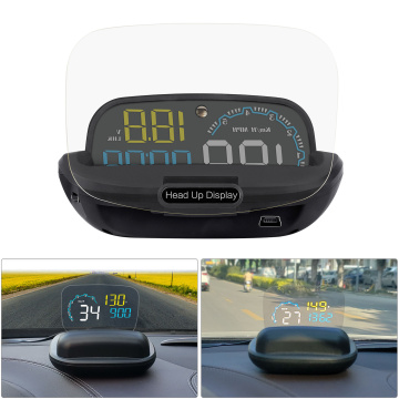 Newest C600 Head Up Display OBD2 HUD Mirror Updated Optional Navigation HUD Speed Fuel Consumption Car Speedometer Projection