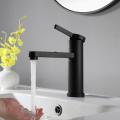 Bathroom Faucet Black Bathroom Basin Faucet Cold And Hot Water Mixer Sink Tap Single Handle Deck Mounted Black and GoldTap