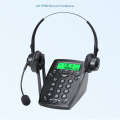 Call Center Dialpad Phone Corded Telephone with Monaural/Binaural Headset Noise Cancellation, Dialpad Headset Telephone, Black