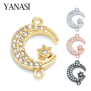 Accessories for Bracelets Allah Muslim Crescent Moon Charm Connector Accessories For Islamic Jewelry DIY Making Muslim Jewelry