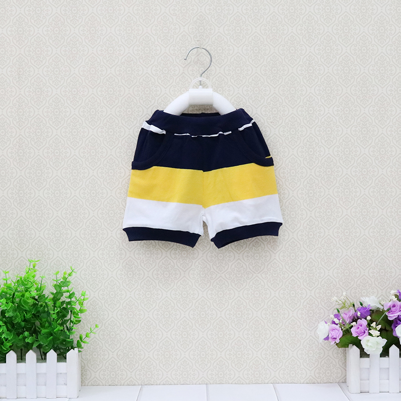 Little Q Baby Boys Striped Shorts Children Clothes with pocket for 0-3 years Kids Bottoms Toddler Clothing 2019