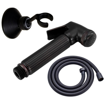 Hand Held Bidet Shower Bidet Sprayer Black Copper Bidet Sprayer Toilet Bidet Faucet Lavatory Gun Bathroom Flushing Tap