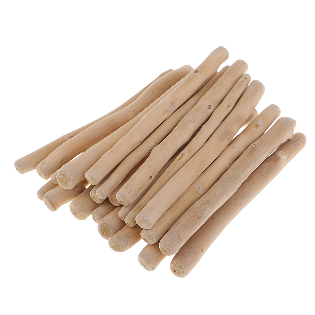 250g Natural Wood Log Sticks Natural Driftwood Rod Unfinished Wood Rods Decoration - 5.71 - 5.90inch