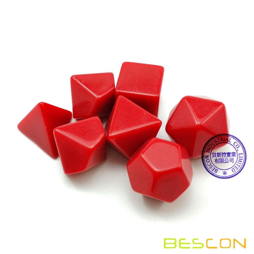 Blank Polyhedron Dice Set Of 7 2