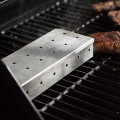 Outdoor Skewers Products Stainless Steel Smoker BOX Stainless Steel Smoke Box Grill For Home Kitchen Picnic BBQ Accessorie