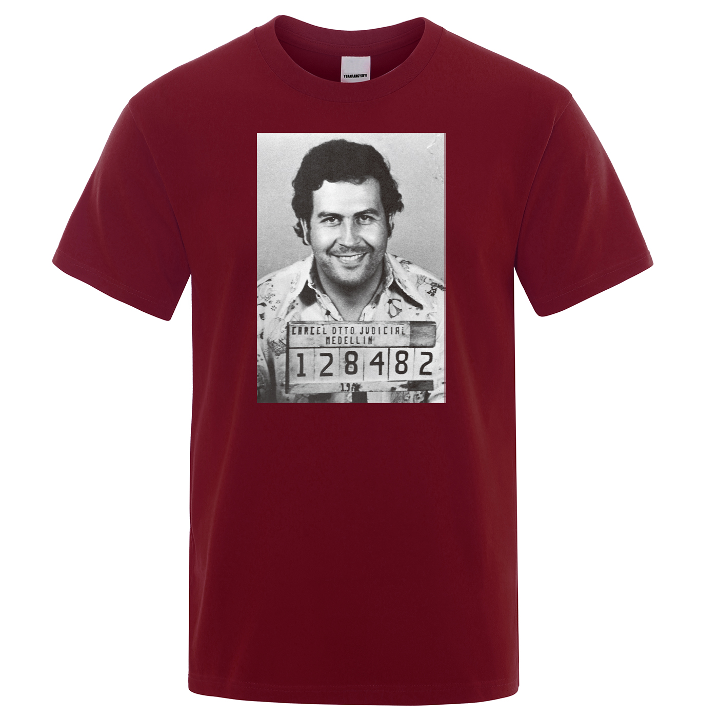 Pablo Escobar Male T-Shirt Colombian Drug Lord Men Tshirts High Quality Cotton T Shirt Funny Streetwear Casual Top Man Tee Shirt