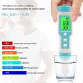 Yieryi New 7 in 1 PH / TDS / EC / ORP / Seawater Specific Gravity / Salinity / Temperature C-600 PH Meter Water Quality Monitor