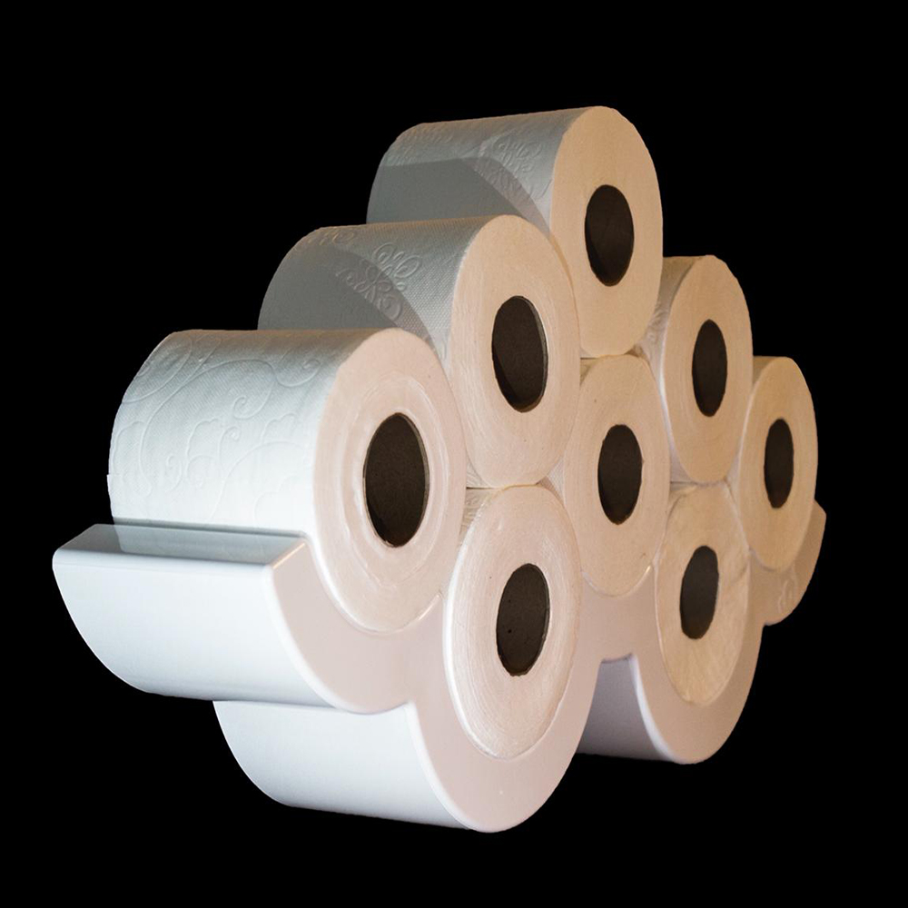 2021 New Multiple Fliying Toilet Paper Tissue Holder Handmade Wc Roll Towel Stand Case Storage Shelf Bathroom Accessories 7+1
