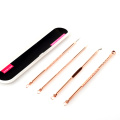 4PCS Blackhead Comedone Acne Pimple Belmish Extractor Vacuum Blackhead Remover Tool Spoon Face Skin Care Cleaner Tool