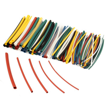 140Pcs Car Electrical Cable Heat Shrink Tube Tubing For Wrap Sleeve Assorted 5 Sizes 7 Colors Polyolefin New Electric Unit Part