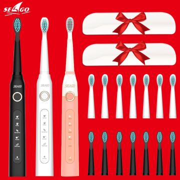 Seago Electric Toothbrush Sonic Rechargeable Toothbrush Adult Tooth Brush Clean Whiten Teeth 5 Modes Men Women Toothbrushs