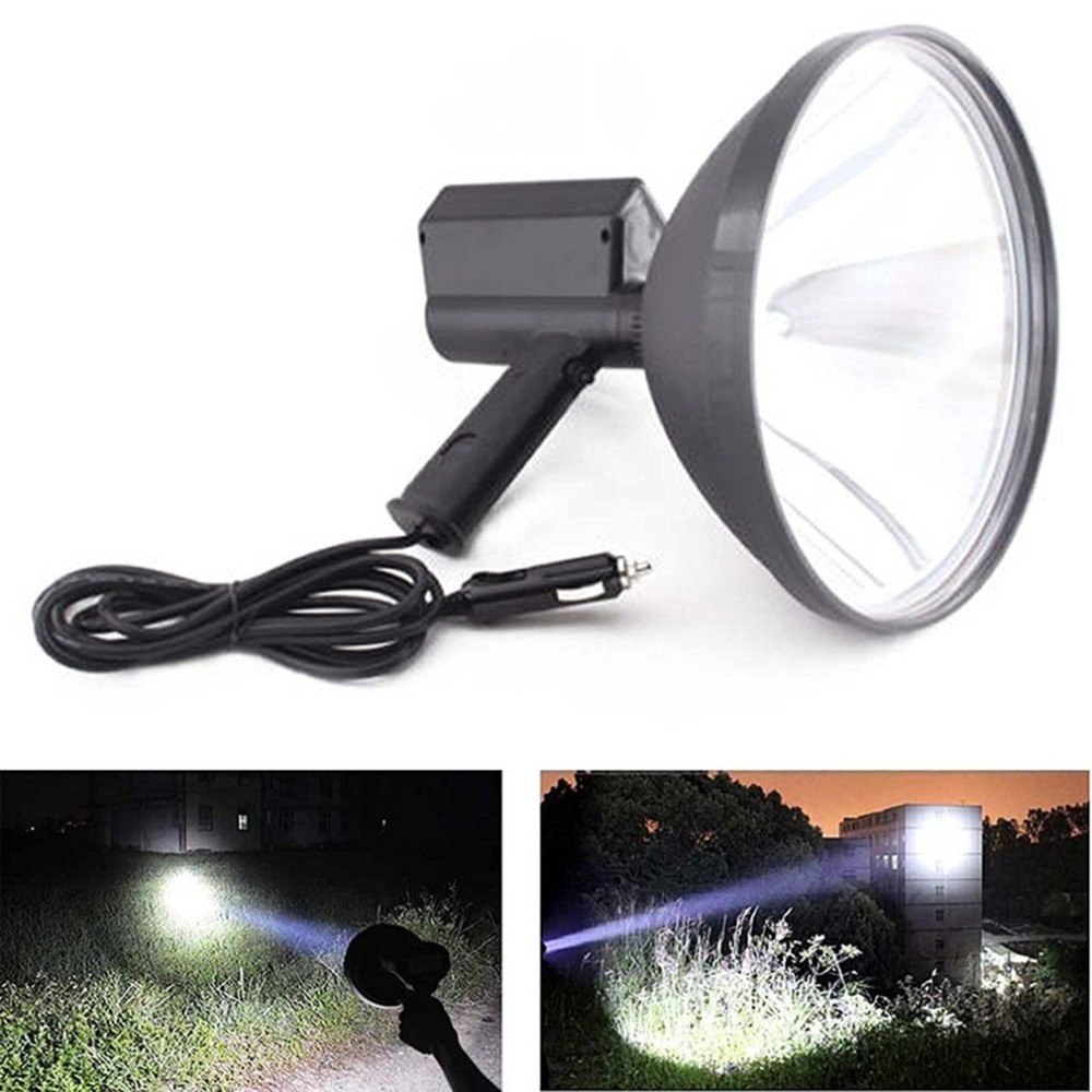 Portable Handheld HID Xenon Lamp 9 inch 1000W 245mm Outdoor Camping Hunting Fishing Spot Light Spotlight Brightness