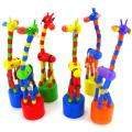 Simulation Intelligence Dancing Stand Colorful Rocking Giraffe Wooden Toy Houten Speelgoed Blocks Oyuncak Brinquedo Kids Toys