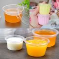 50Pcs Disposable Cups Set Of 30ml/1 oz Sauce Pot Container Jello Shot Cup Slime Storage With Lid For Ketchup X4YD
