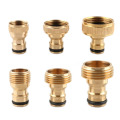 1pc Brass 1/2" 3/4[ 1 Inch Thread Quick Connector Garden Irrigation Connector Faucet Nozzle Adapter Water Gun Joints