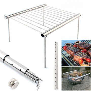 Portable Stainless Steel BBQ Grill Folding BBQ Grill Mini Pocket BBQ Grill Barbecue Accessories For Home Park outdoor Use
