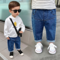 Baby Girl Jean Pants Cotton High Waist Infant Toddler Children Jeans Denim Trousers Long Baby Boys Girls Loose Pant Clothes