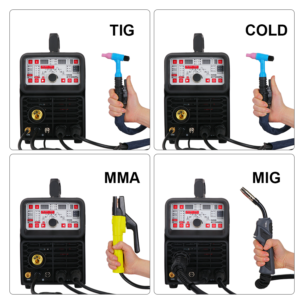 ANDELI Single Phase MIG Welding Machine MIG-270TPL MIG Welder TIG Welding Machine TIG Welder MIG TIG MMA Pulse Cold 5 in 1