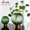 17/26cm Lantern Ball Shape Colored Flower Glass Vase