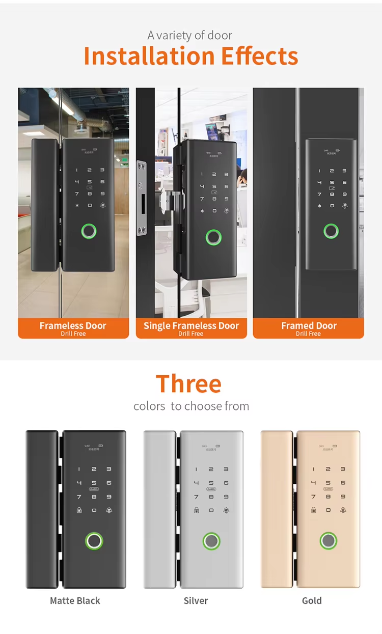 5 1 tuya glass door lock