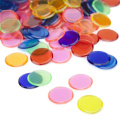 120pcs Bingo Chips 19mm Transparent Bingo Supplies Counting Chips Markers for Games Maths