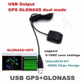USB GPS GLONASS receiver antenna,USB output 0183NMEA, GPS data acquisition replacement BU353s4