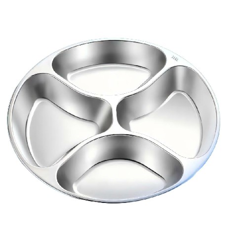 Elegant Stainless Steel Container with Panel Design.
