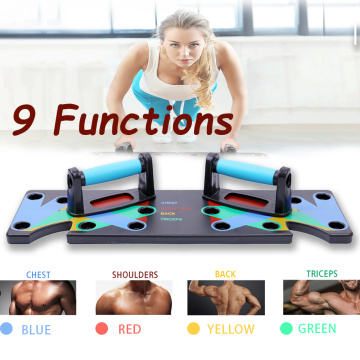 9 in 1 Push Up Rack Board Comprehensive Exercise Push-up Stands Body Building Training Sports Fitness Equipment for Home Gym