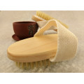 @ New Premium Natural Bristle Wooden Bath Shower Body Back Dry Skin Brush Massager Spa Scrubber Sponges Effective Exfoliator