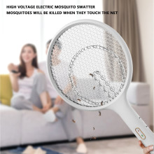 Electric Insect Racket Swatter Zapper Usb Rechargeable Mosquito Swatter Kill Fly Bug Zapper Killer Trap For Stand And Wall Hangi