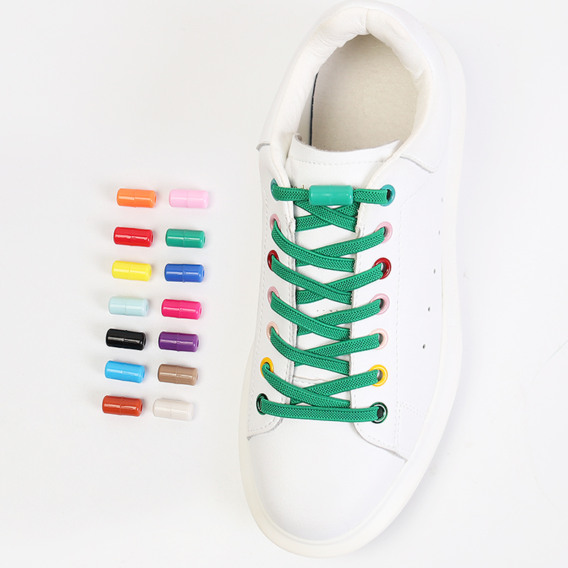 1Pair No tie Shoelaces Flats Elastic Shoe Laces For Kids and Adult Sneakers Shoelace Quick Lazy Laces 24 Color Shoestrings