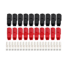 10Pairs 30A 600V Power Marine Connector Pole Red Black Interlocking plugs & Terminals For Anderson Powerpole