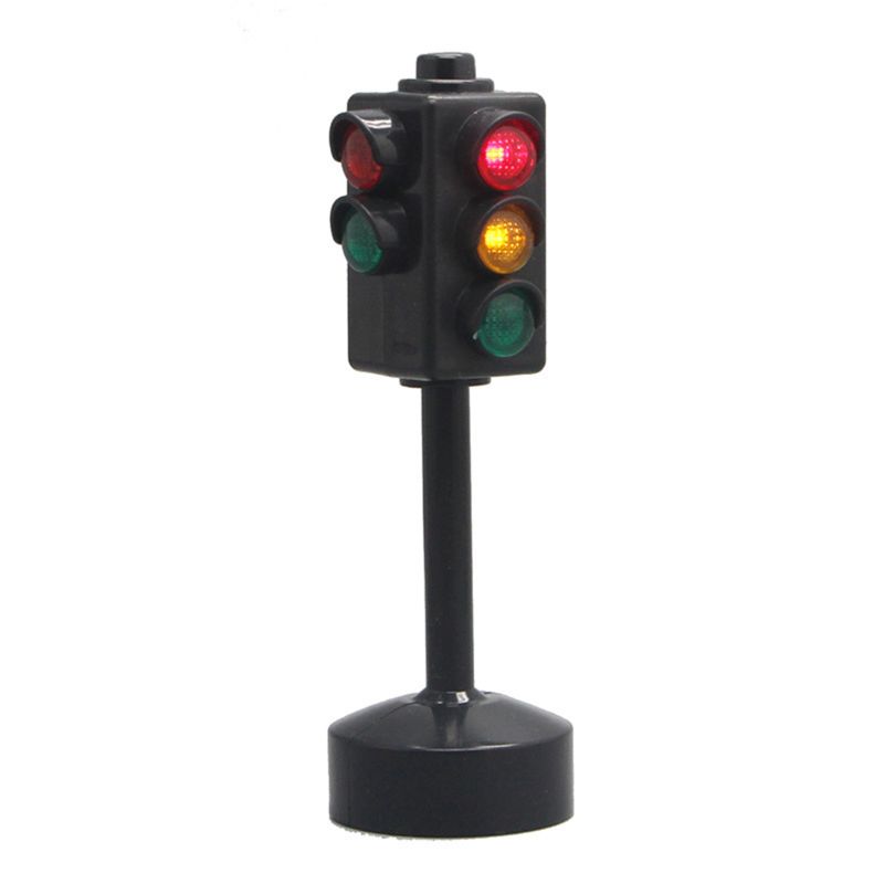 New Traffic Light Puzzle Toy 11.5cm Traffic Signs with Musica and Light Motor Vehicle Signal Light Safety Early Education Toys